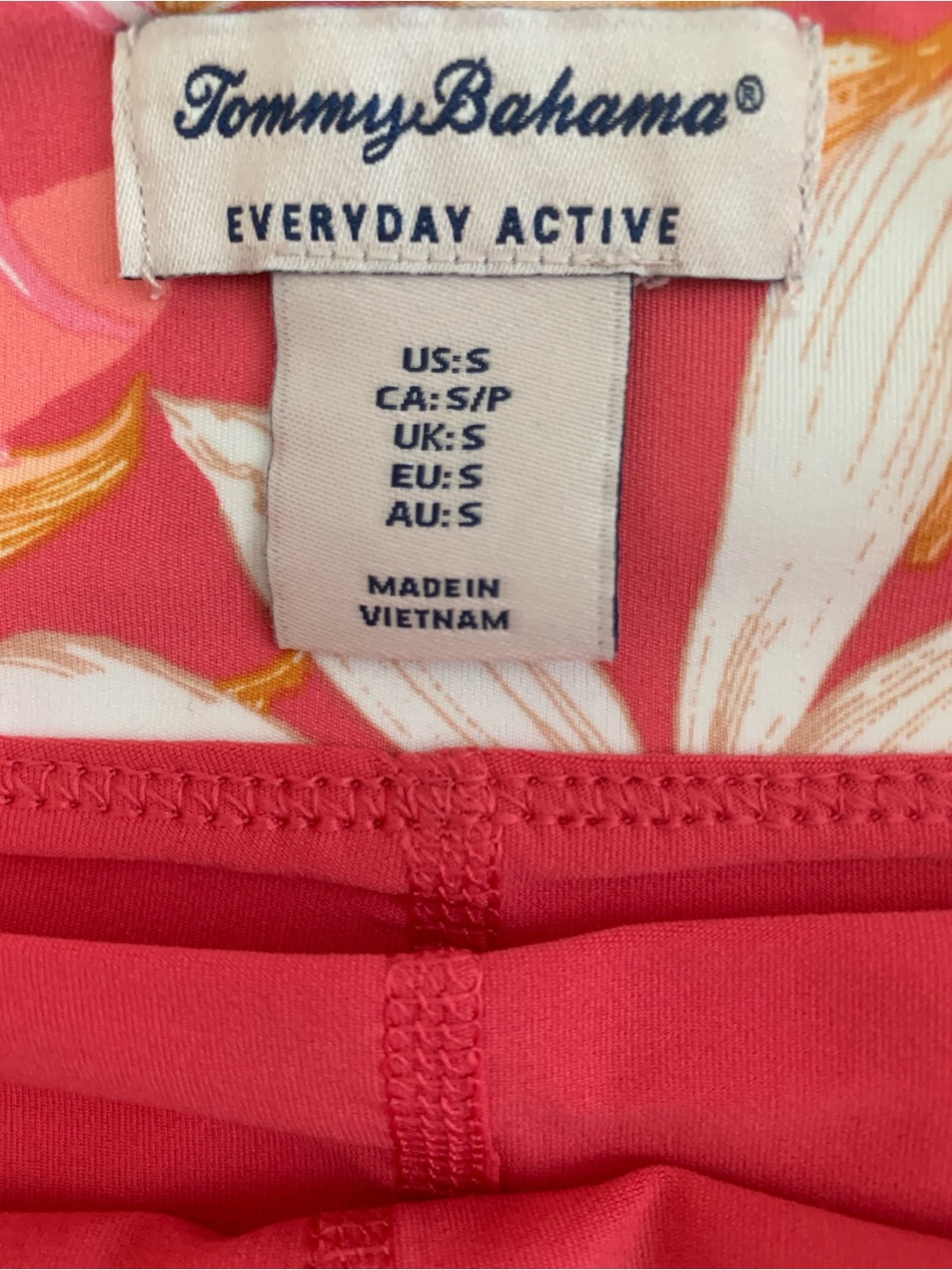 Tommy Bahama Everyday Active Pink Tropical Skort Matching Visor Set S NWT - Picture 4 of 12